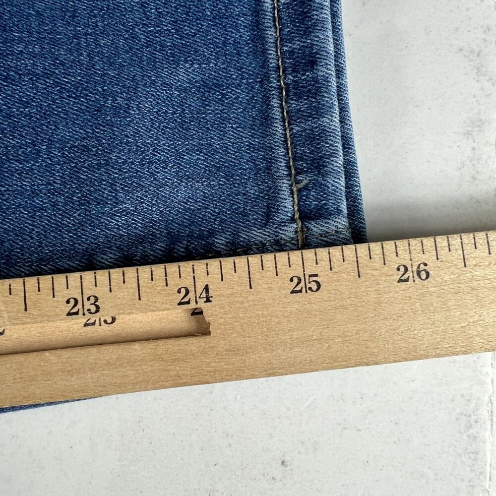 Edgely Jeans Womens Plus 40x25* High Rise Slim Straight Ankle Blue Denim Tag 20W - Picture 12 of 16